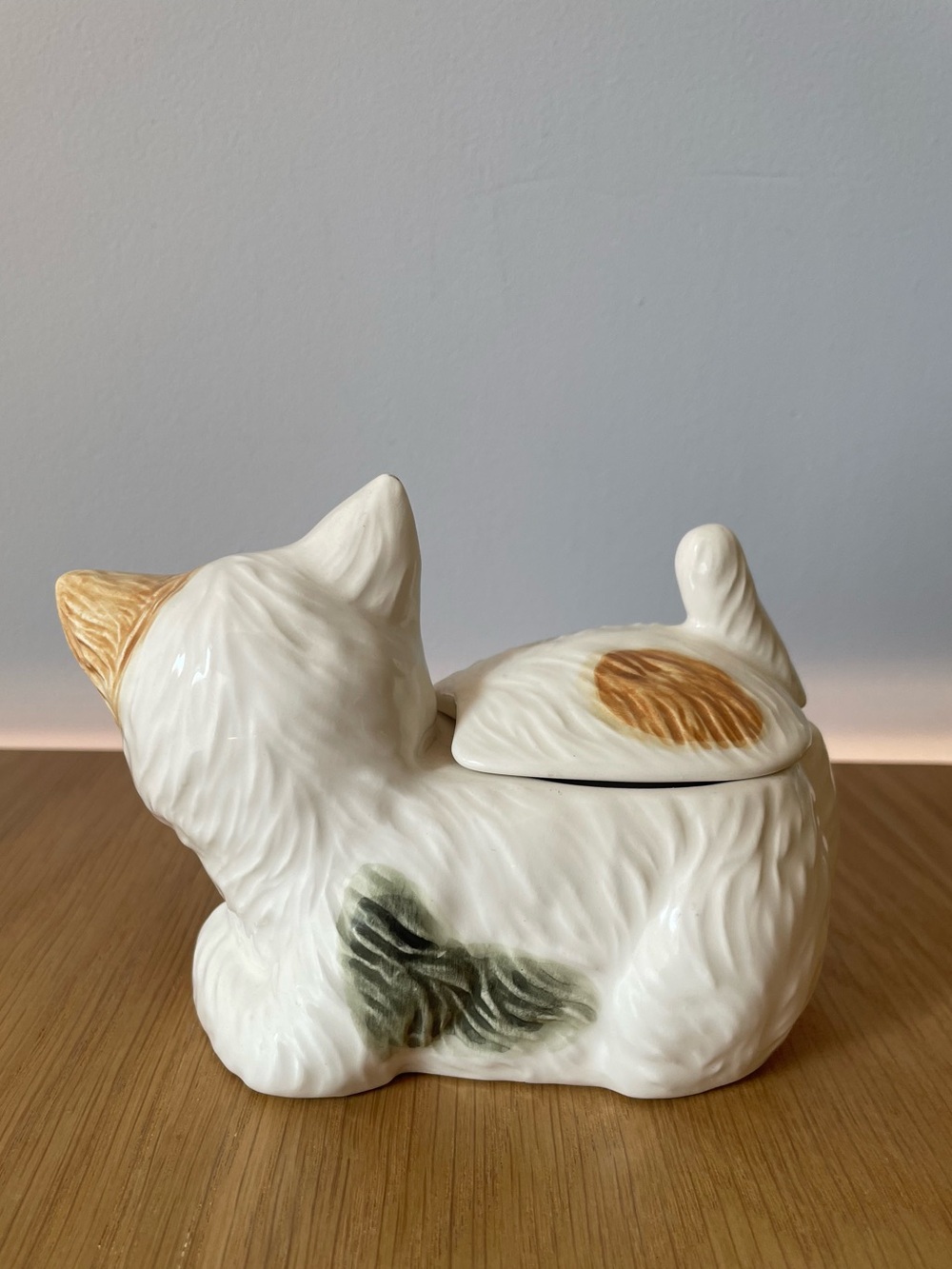 Vintage Hearth & Home Calico Cat Creamer Sugar Bowl Coffee Mug Set 1980s Mexico - Picture 9 of 16